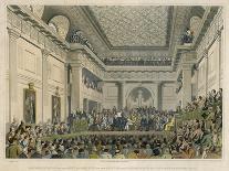 Meeting of the British and Foreign Bible Society in Freemasons Hall-C. Clark-Art Print