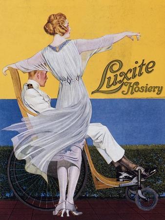 Advertisement for 'Luxite Hosiery', from 'Vogue' Magazine, 1919 (Colour Litho)
