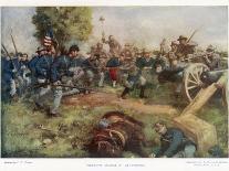 Battle of Gettysburg-C.d. Graves-Stretched Canvas