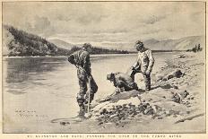 Panning Gold on the Yukon River Klondike Canada-C.e. Fripp-Premium Giclee Print