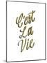 C'est La Vie Gold Lettering-Ashley Santoro-Mounted Giclee Print