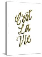 C'est La Vie Gold Lettering-Ashley Santoro-Stretched Canvas