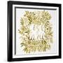 C'est La Vie in Gold-Cat Coquillette-Framed Art Print