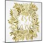 C'est La Vie in Gold-Cat Coquillette-Mounted Art Print