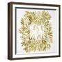 C'est La Vie in Gold-Cat Coquillette-Framed Art Print