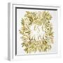 C'est La Vie in Gold-Cat Coquillette-Framed Art Print