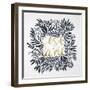 C'est La Vie in Grey and Gold-Cat Coquillette-Framed Art Print