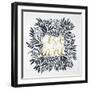 C'est La Vie in Grey and Gold-Cat Coquillette-Framed Art Print