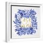 C'est La Vie in Navy and Gold-Cat Coquillette-Framed Art Print