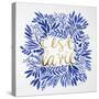 C'est La Vie in Navy and Gold-Cat Coquillette-Stretched Canvas