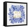 C'est La Vie in Navy and Gold-Cat Coquillette-Framed Stretched Canvas