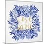 C'est La Vie in Navy and Gold-Cat Coquillette-Mounted Art Print