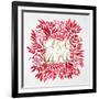 C'est La Vie in Red and Gold-Cat Coquillette-Framed Art Print