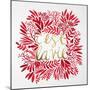 C'est La Vie in Red and Gold-Cat Coquillette-Mounted Art Print