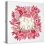 C'est La Vie in Red and Gold-Cat Coquillette-Stretched Canvas