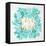 C'est La Vie in Turquoise and Gold-Cat Coquillette-Framed Stretched Canvas