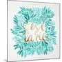 C'est La Vie in Turquoise and Gold-Cat Coquillette-Mounted Art Print