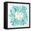 C'est La Vie in Turquoise and Gold-Cat Coquillette-Framed Stretched Canvas