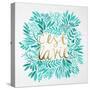 C'est La Vie in Turquoise and Gold-Cat Coquillette-Stretched Canvas