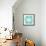 C'est La Vie in Turquoise and Gold-Cat Coquillette-Framed Stretched Canvas displayed on a wall