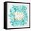 C'est La Vie in Turquoise and Gold-Cat Coquillette-Framed Stretched Canvas