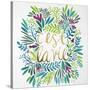 C'est La Vie in Watercolor-Cat Coquillette-Stretched Canvas