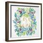 C'est La Vie in Watercolor-Cat Coquillette-Framed Art Print