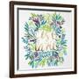 C'est La Vie in Watercolor-Cat Coquillette-Framed Art Print