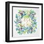 C'est La Vie in Watercolor-Coquillette Cat-Framed Art Print