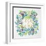 C'est La Vie in Watercolor-Coquillette Cat-Framed Art Print