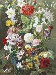 Still Life of Summer Flowers-C.f. Hurten-Framed Stretched Canvas