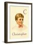 C for Christopher-Ida Waugh-Framed Art Print