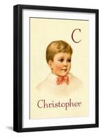 C for Christopher-Ida Waugh-Framed Art Print