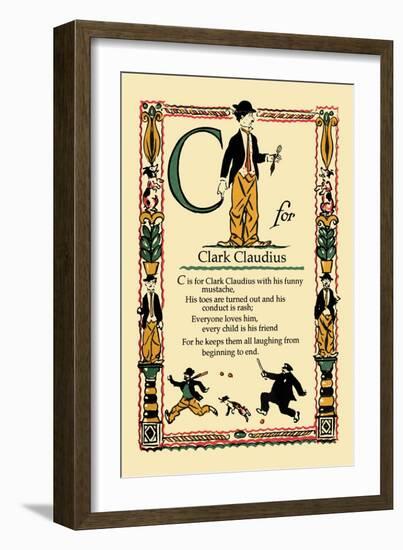 C for Clark Claudius-Tony Sarge-Framed Art Print