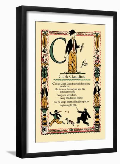 C for Clark Claudius-Tony Sarge-Framed Art Print