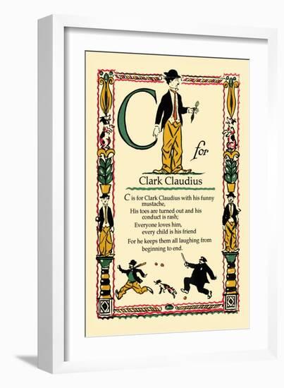 C for Clark Claudius-Tony Sarge-Framed Art Print