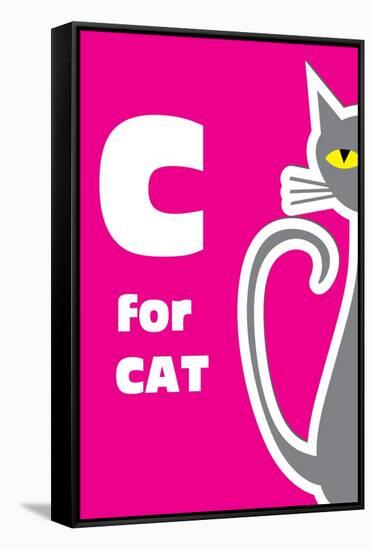 C For The Cat-Elizabeta Lexa-Framed Stretched Canvas