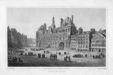 Hotel De Ville, Paris, France, 1820-C Heath-Framed Giclee Print