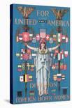 YWCA, For United America-C^ Howard Walker-Framed Art Print