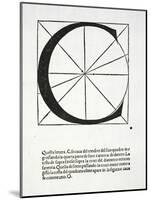 C, Illustration from 'Divina Proportione' by Luca Pacioli (C.1445-1517)-Leonardo da Vinci-Mounted Giclee Print