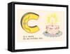 C is a Candle-null-Framed Stretched Canvas