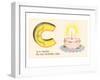 C is a Candle-null-Framed Art Print