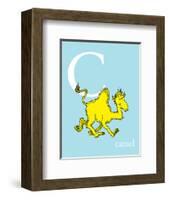 C is for Camel (blue)-Theodor (Dr. Seuss) Geisel-Framed Art Print