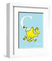 C is for Camel (blue)-Theodor (Dr. Seuss) Geisel-Framed Art Print