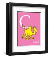 C is for Camel (pink)-Theodor (Dr. Seuss) Geisel-Framed Art Print