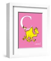 C is for Camel (pink)-Theodor (Dr. Seuss) Geisel-Framed Art Print