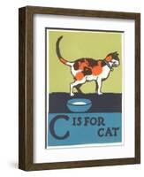 C is for Cat-null-Framed Art Print