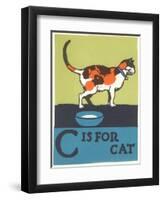 C is for Cat-null-Framed Art Print