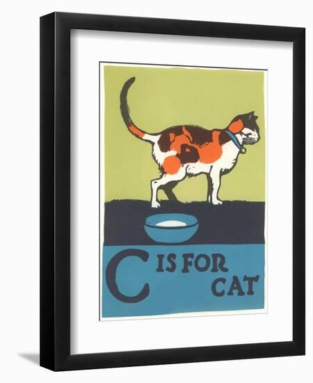 C is for Cat-null-Framed Art Print