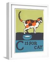 C is for Cat-null-Framed Art Print